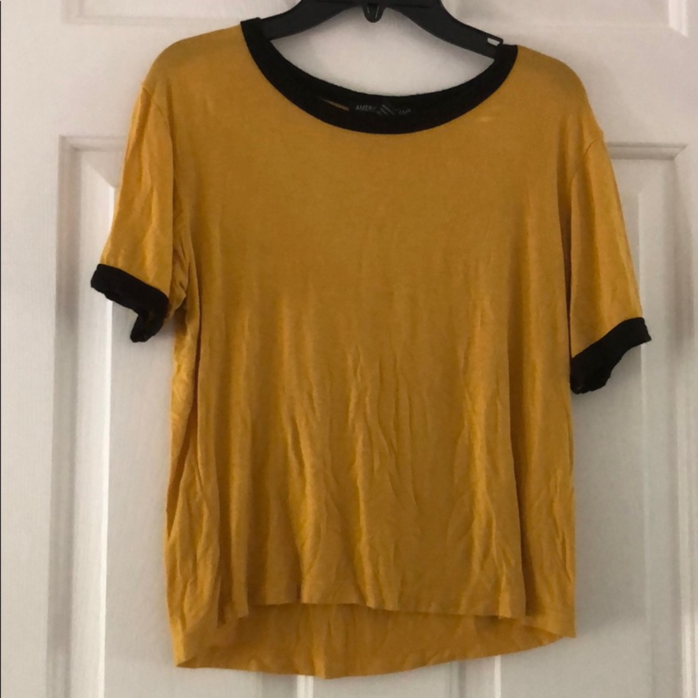 Mustard colored T-shirt